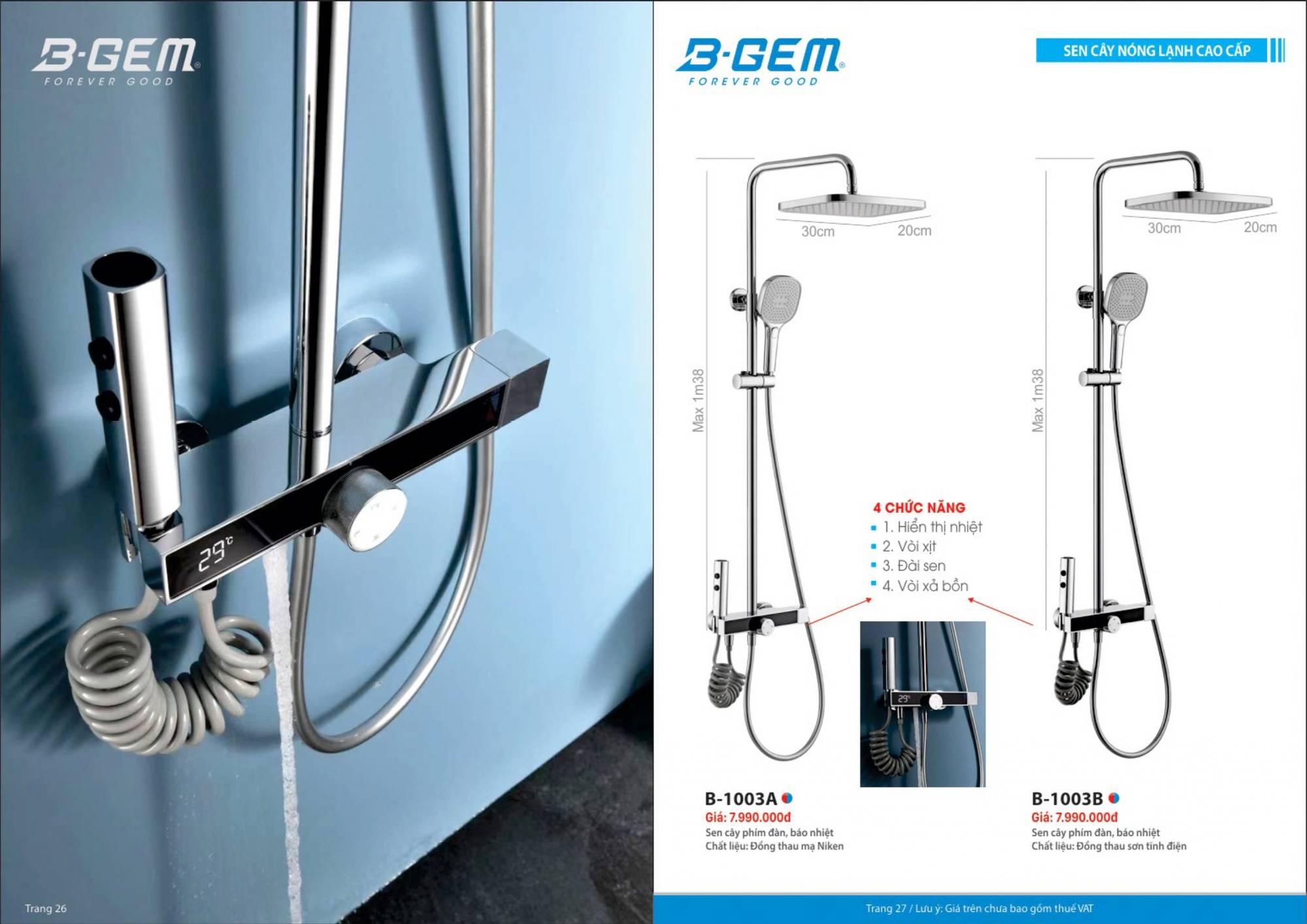 Thiết bị vệ sinh BGEM Catalogue và Bảng giá mới nhất /Page 14